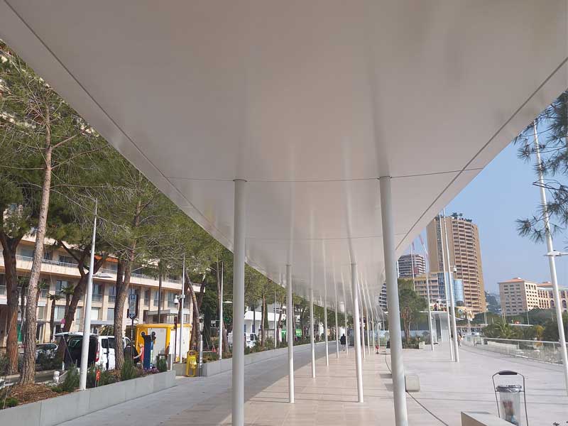 Peinture de la grande pergola de Monaco