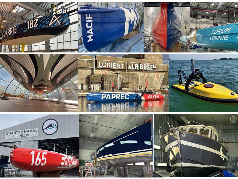 Les incroyables peintures des bateaux de courses Les Ateliers d