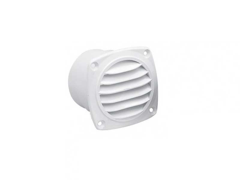 DESTOCKAGE GRILLE DE VENTILATION PLASTIQUE BLANCHE AVEC MANCHON