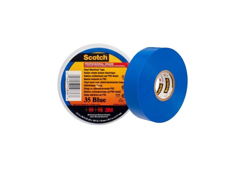 ADHESIF ISOLANT ELECTRIQUE 3M SCOTCH 35 BLEU