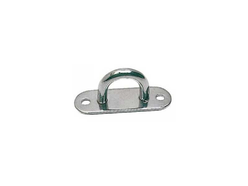 PONTET SUR PLATINE 75X22MM INOX A4